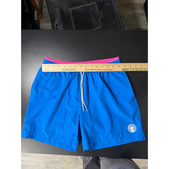Chubbies Swim Trunks 5.5 Inch Size Medium Brief Liner Blue Pink - Picture 4 of 12